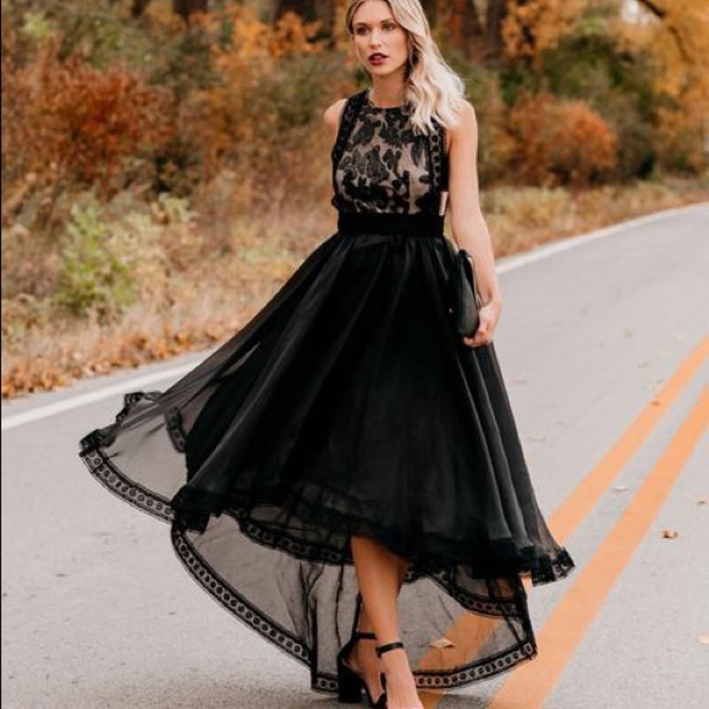 Vici - Heavenly High Low Statement Dress, Black